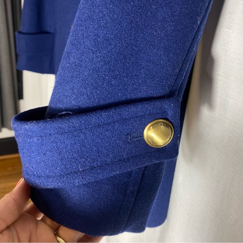 MICHAEL KORS women’s double breasted, wool coat with real buttons & pockets - Picture 8 of 17